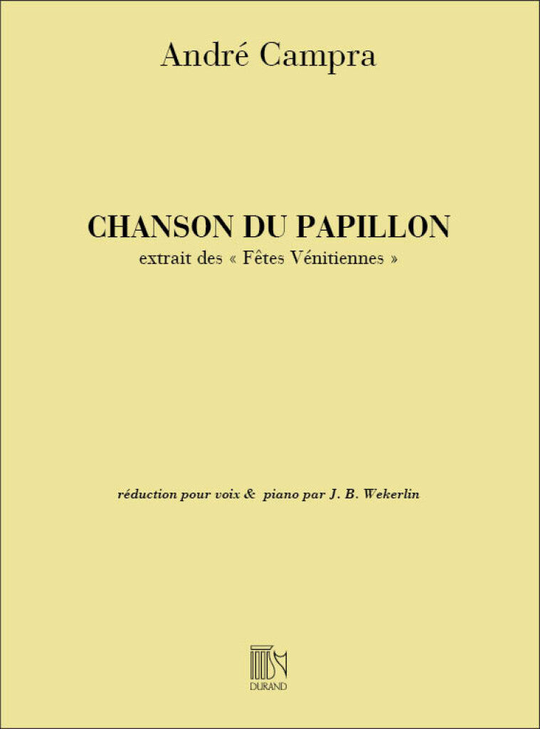 Chanson-Papillons Soprano-Piano (Fetes