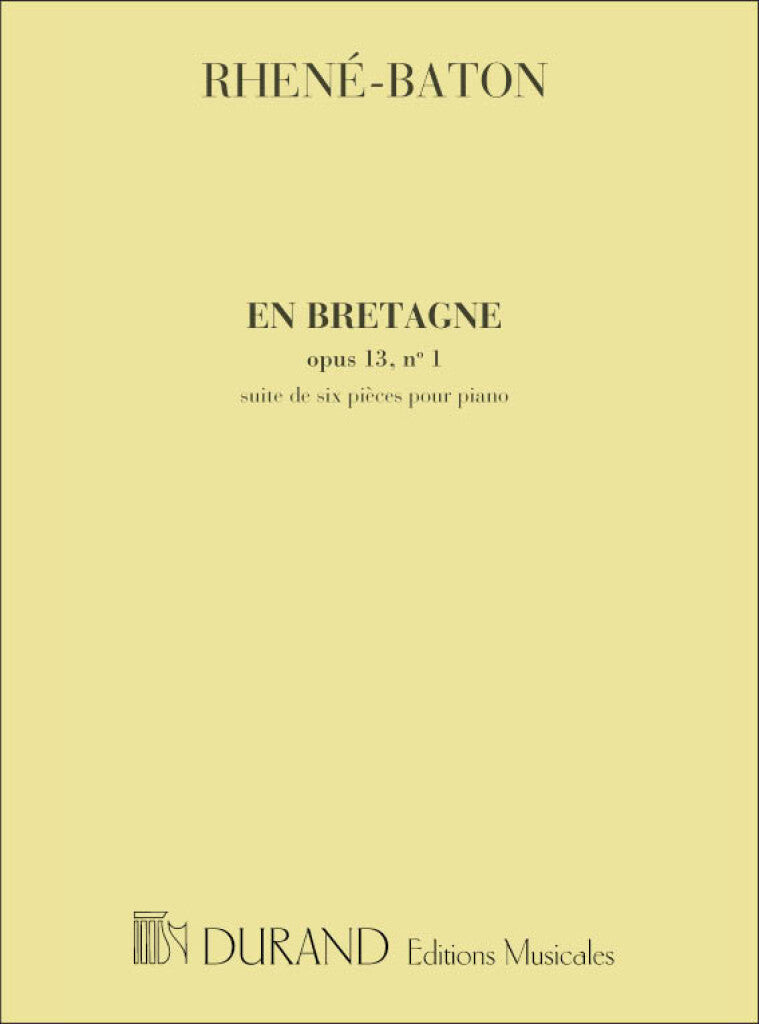 En Bretagne Piano (Recueil Des 6 Pieces)