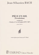 Pièce en Sol (Præambulum de Partita No. 5 BWV 829)