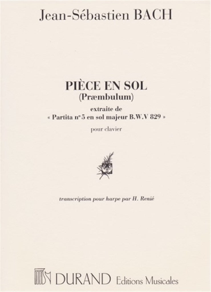 Pièce en Sol (Præambulum de Partita No. 5 BWV 829)
