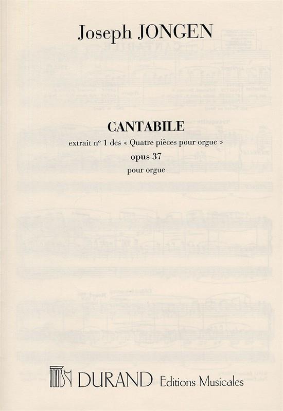 4 Pièces, Op. 37, no. 1 Cantabile