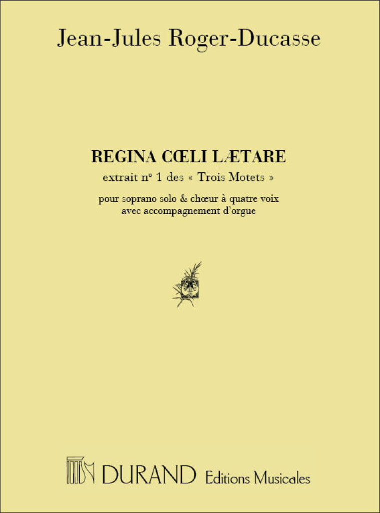 3 Motets 1 Regina Coeli (Soprano et 4 Voix Mixtes)