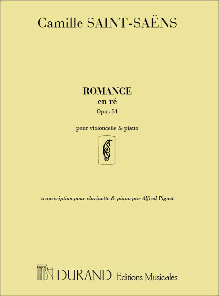 Romance Op 51 Clarinette-Piano (Piguet)