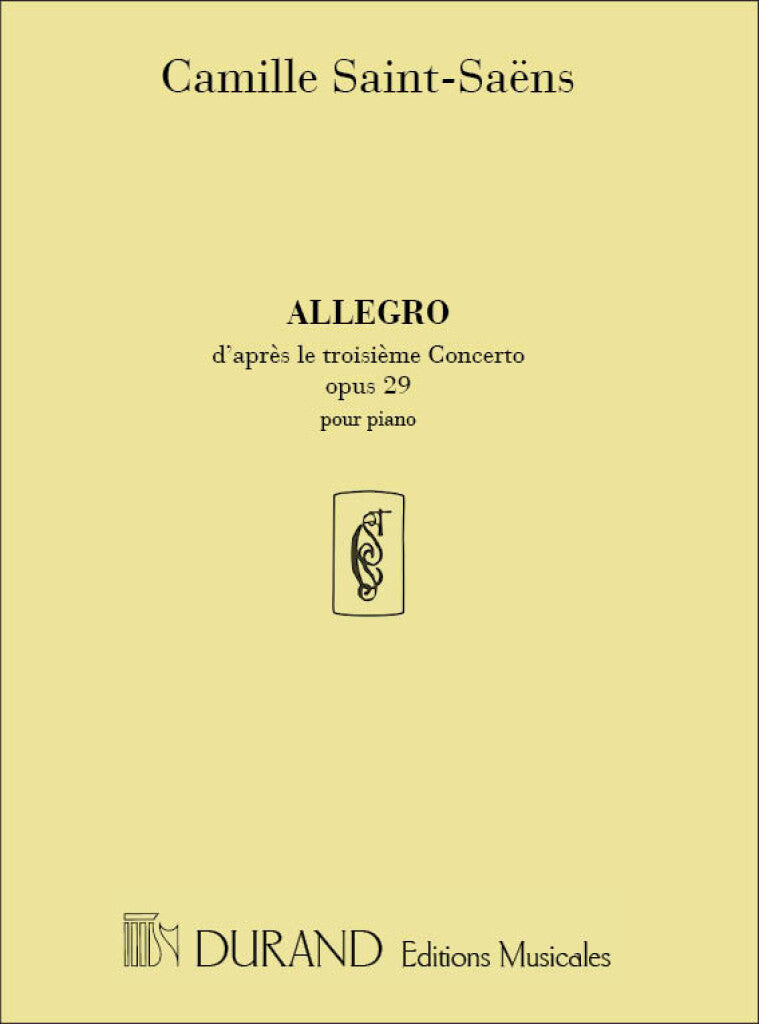 Allegro Op 29 Piano (D'Apres Le 3 Concerto Piano)