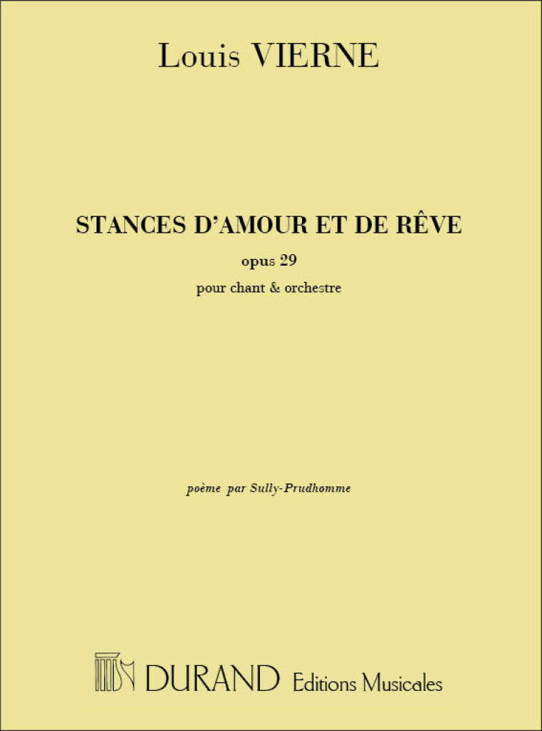 Stances D'Amour Soprano-Piano