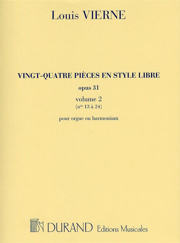 24 Pièces en style libre, op. 31, vol. 2