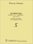 5 Motets Op 60 N 3 de Profundis 4 Vx-Orgue
