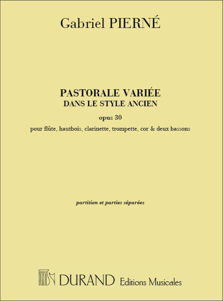 Pastorale Variouse Op30 Fl-Hb-Cl-2 Bassons-Cor-Trp
