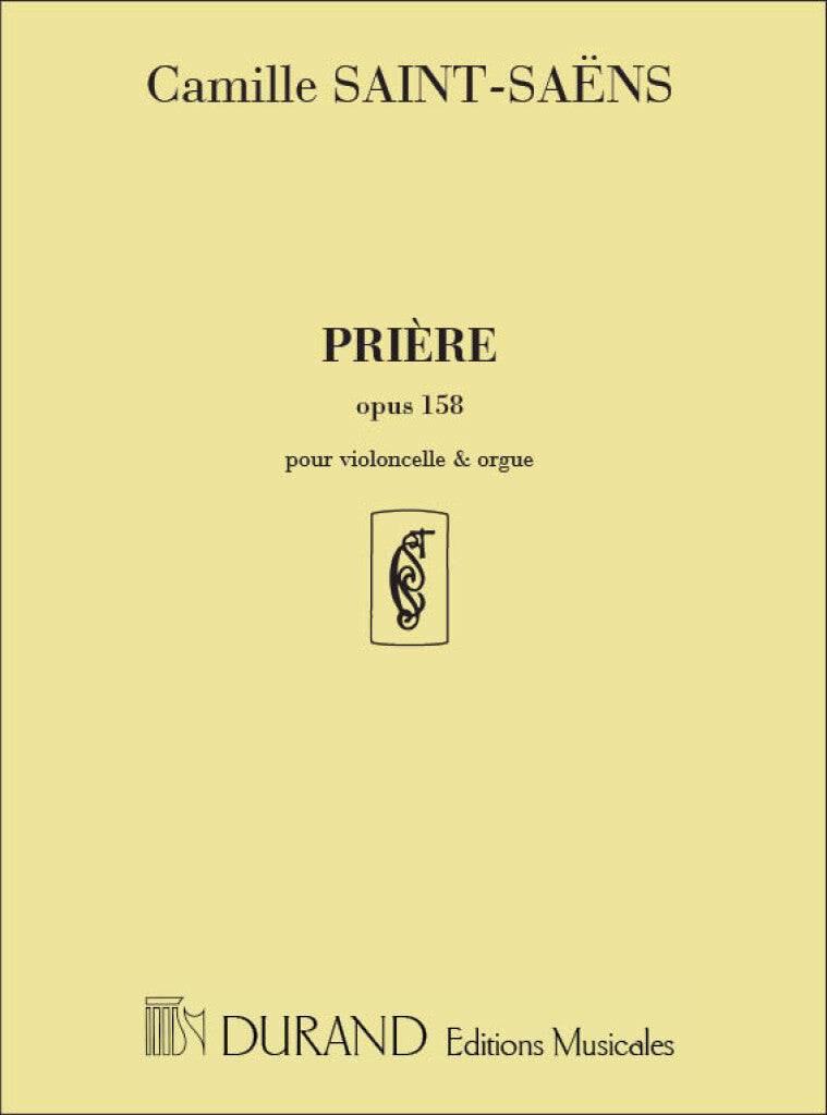 Priere Op 158 Violoncelle et Orgue