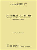Inscriptions Champetres