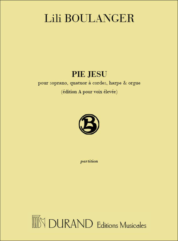 Pie Jesu, pour soprano, quatuor à cordes,  (Score Only)
