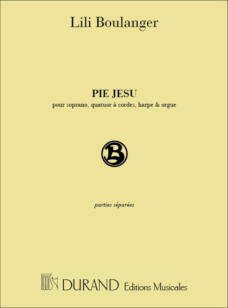 Pie Jesu, pour soprano, quatuor à cordes,  (Set of Parts)