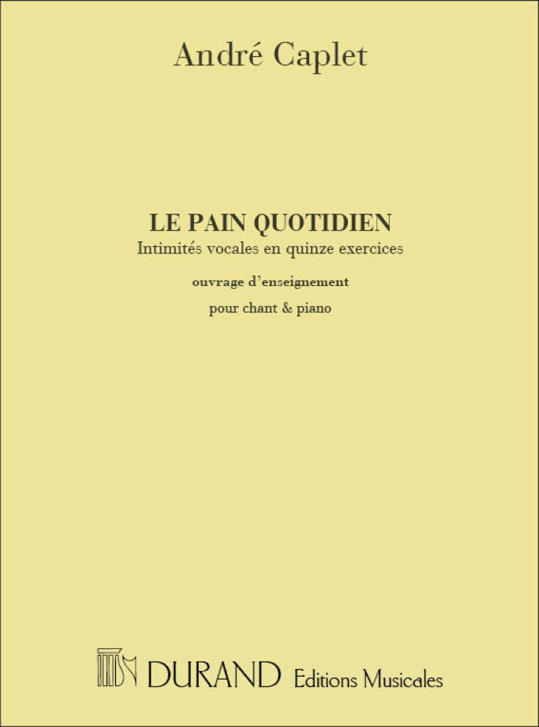 Le Pain Quotidien Chant et Piano