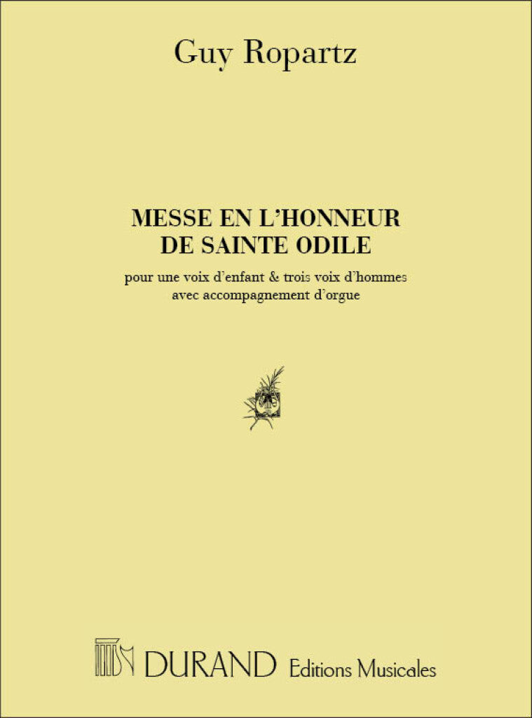 Messe Ste Odile Chant et Piano