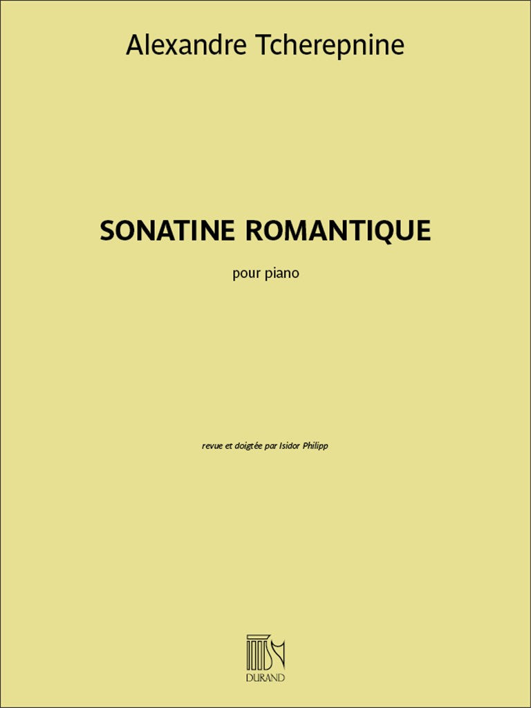 Sonatine Romantique Op 4 Piano