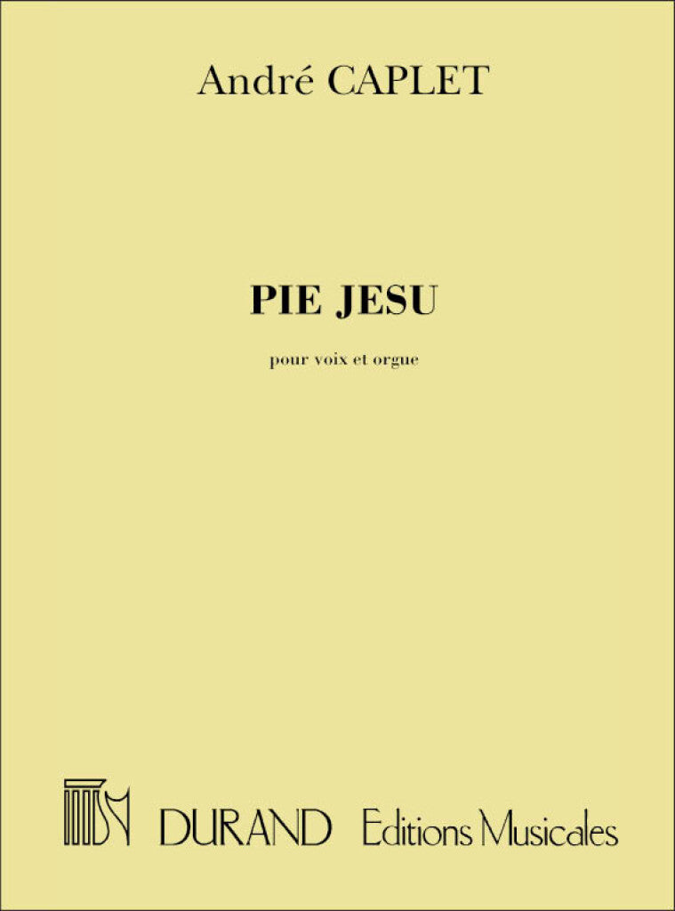 Pie Jesu, Pour Voix et Orgue