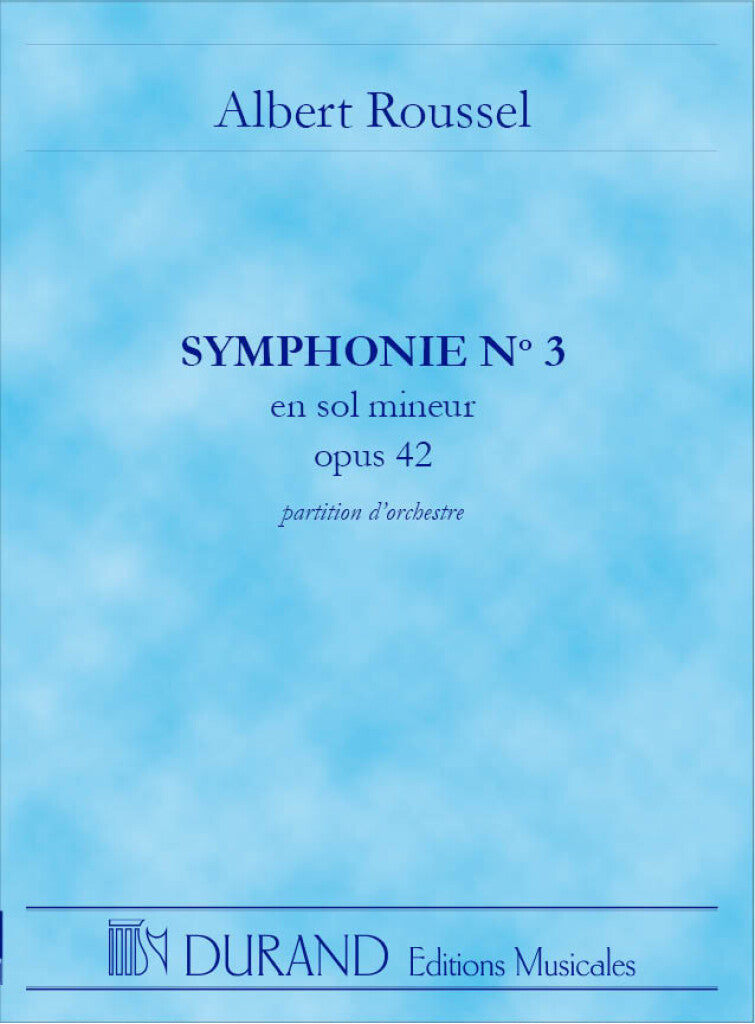 Symphonie N 3 Op 42 (Sol Mineur