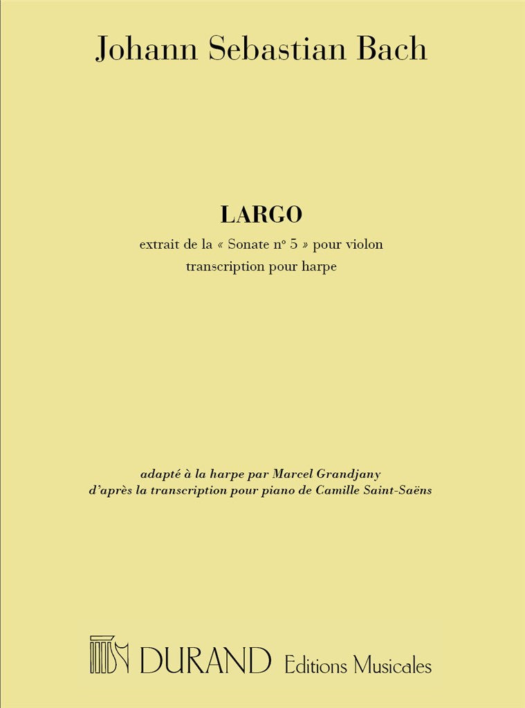 Largo Harpe (Sonate N 5 Violon Tr: Grandjany