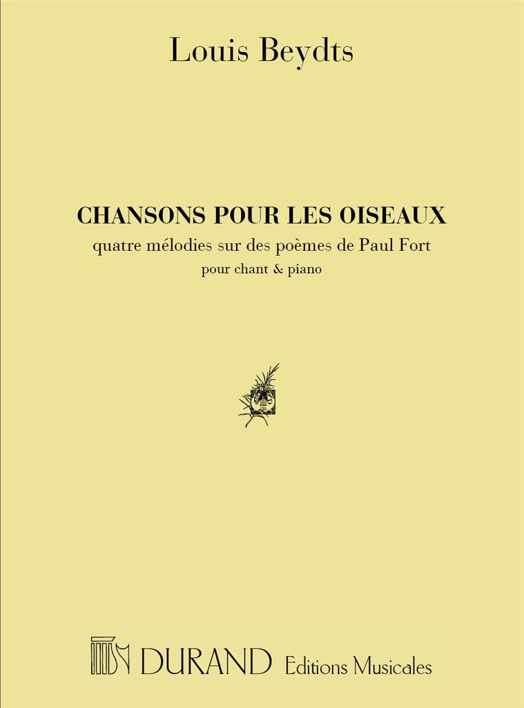 Chans. Pour Les Oiseaux (High Voice) (P.Fort