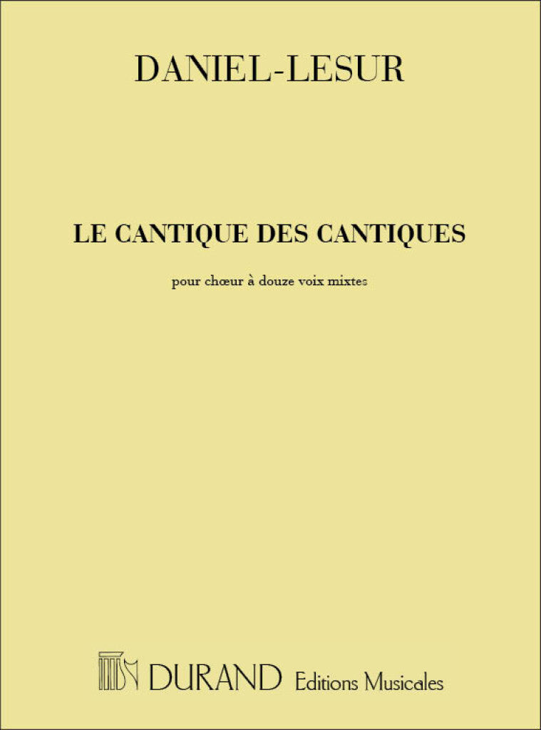 Le Cantique Des Cantiques Soprano