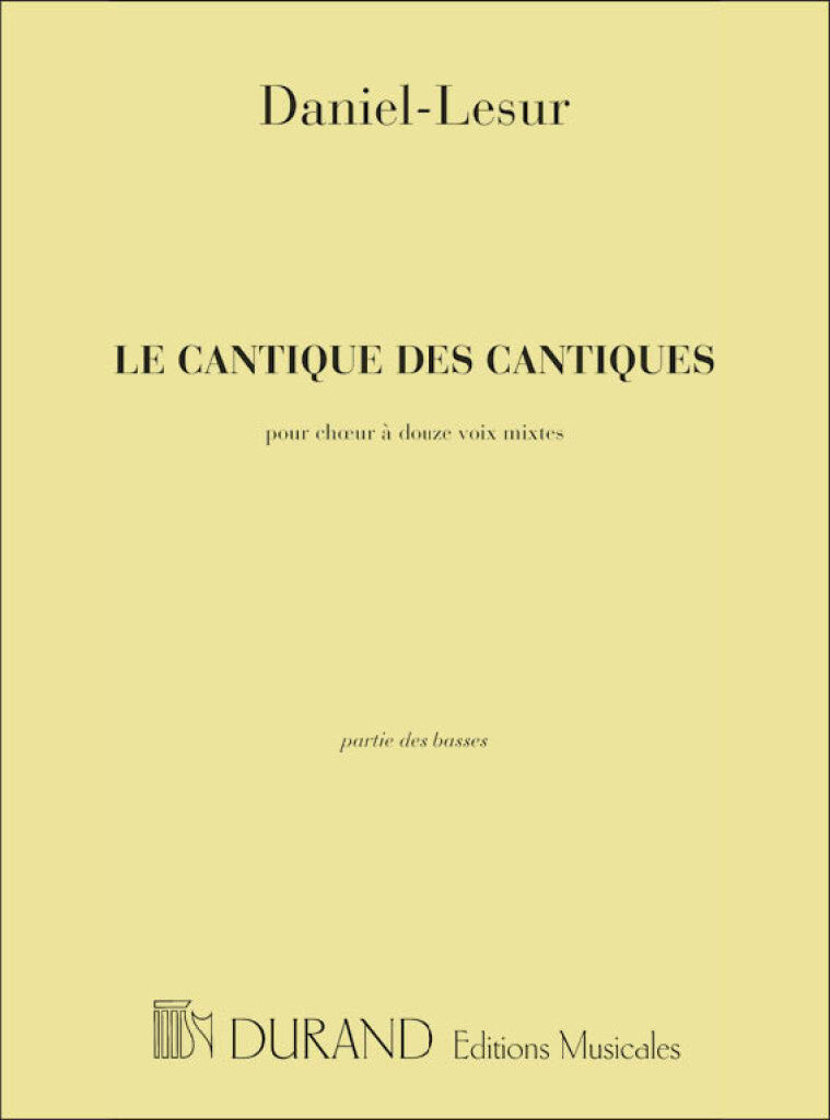 Le Cantique Des Cantiques Basse