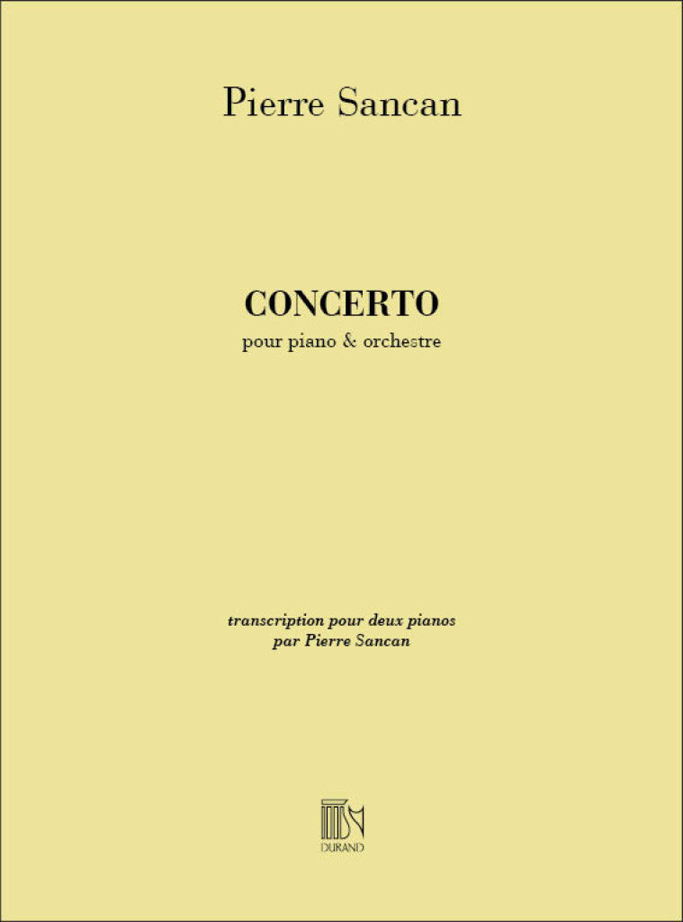 Concerto Pour Piano et Orchestre Reduction Pour