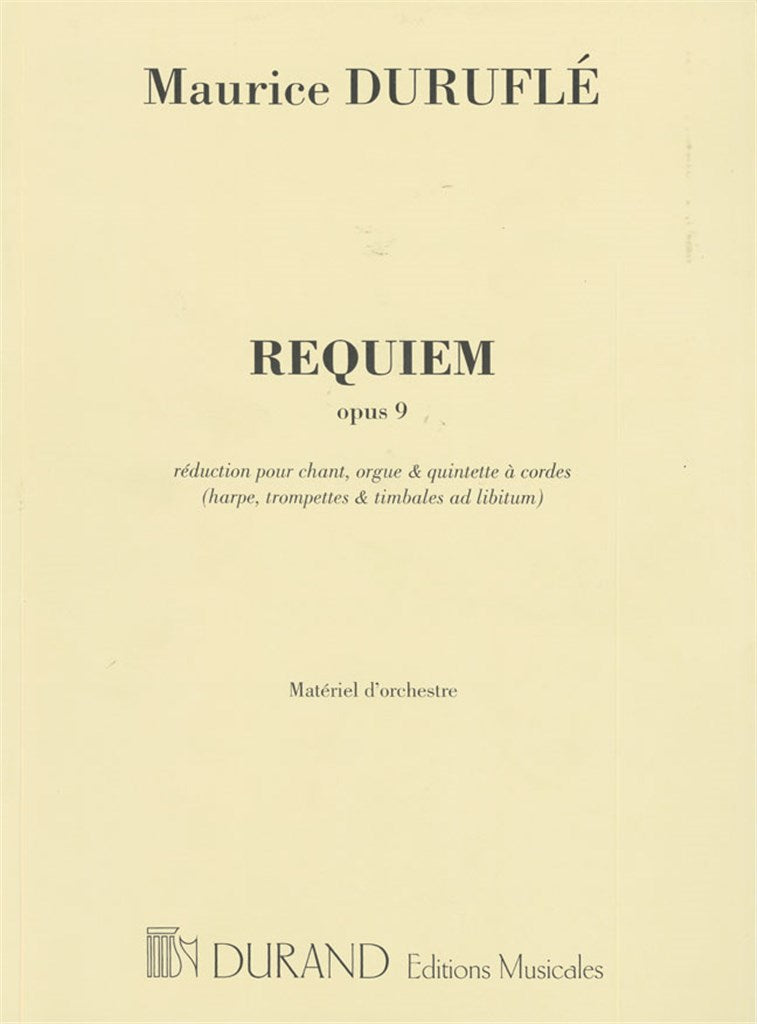 Requiem Opus 9（パート譜）