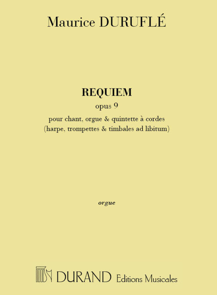 Requiem Opus 9 (Organ part)