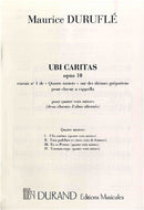 Quatre Motets: Ubi Caritas, Op.10 N 1 / Duruflé (Durand)