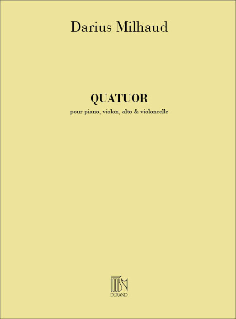 Quatuor Op 417 Piano -Vl-Vla-Vlc