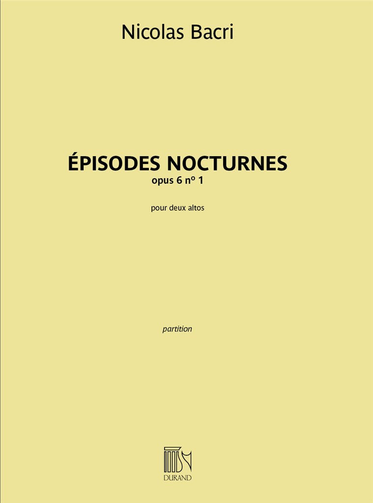 Épisodes Nocturnes opus 6 n° 1