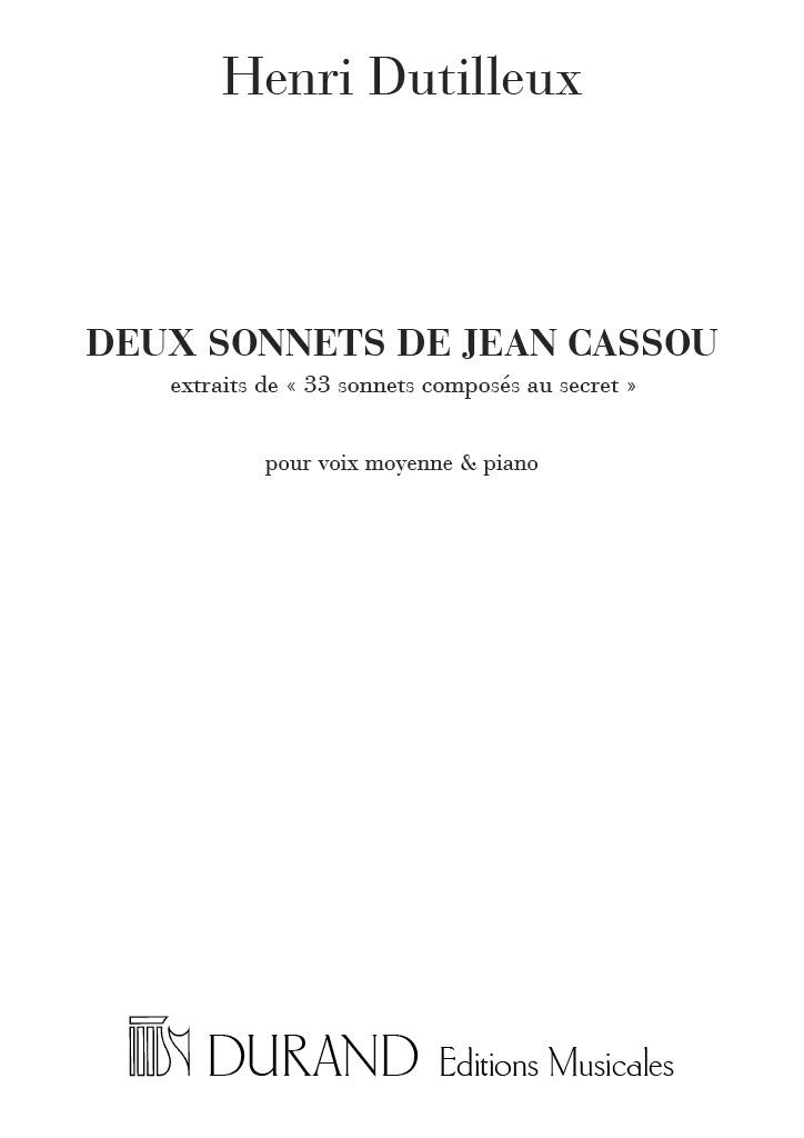 2 Sonnets J.Cassou