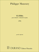 Ultima pour Clarinet, Violoncelle et Piano