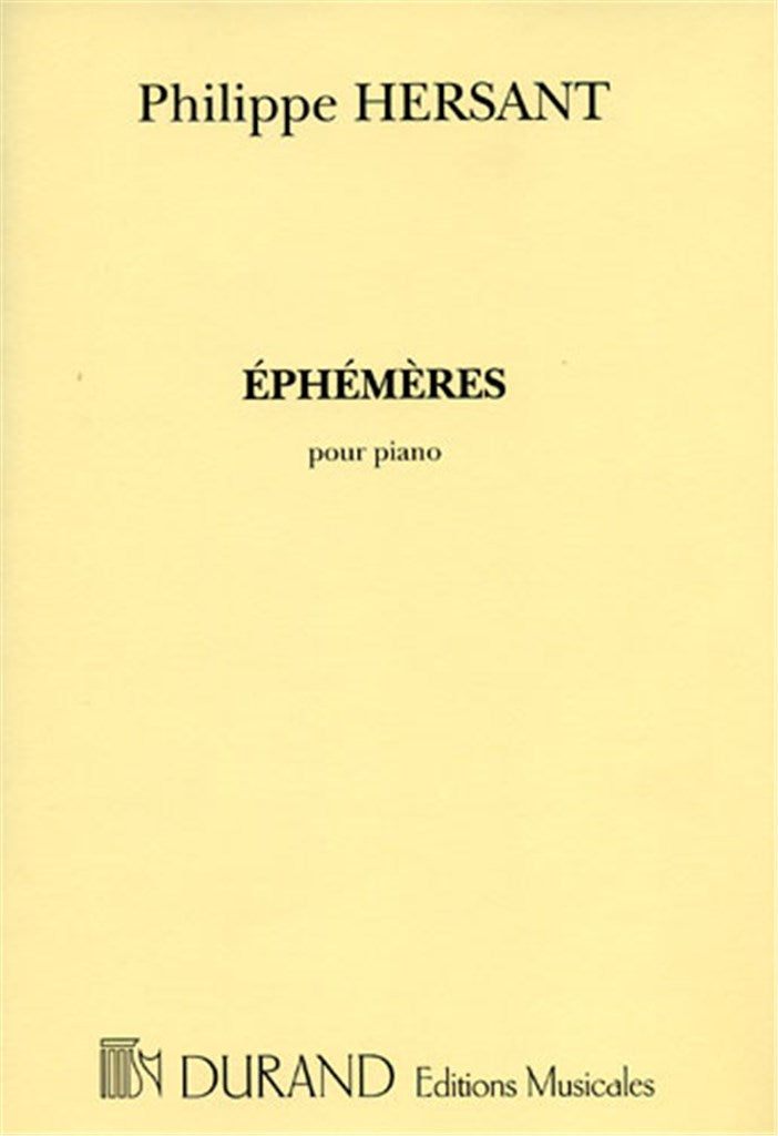 Ephemeres, Pour Piano
