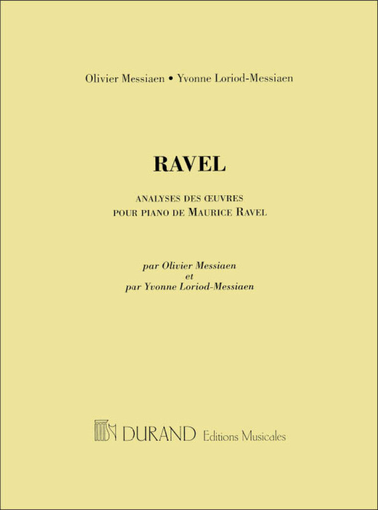 Analyse Des Oeuvres Pour Piano de Maurice Ravel