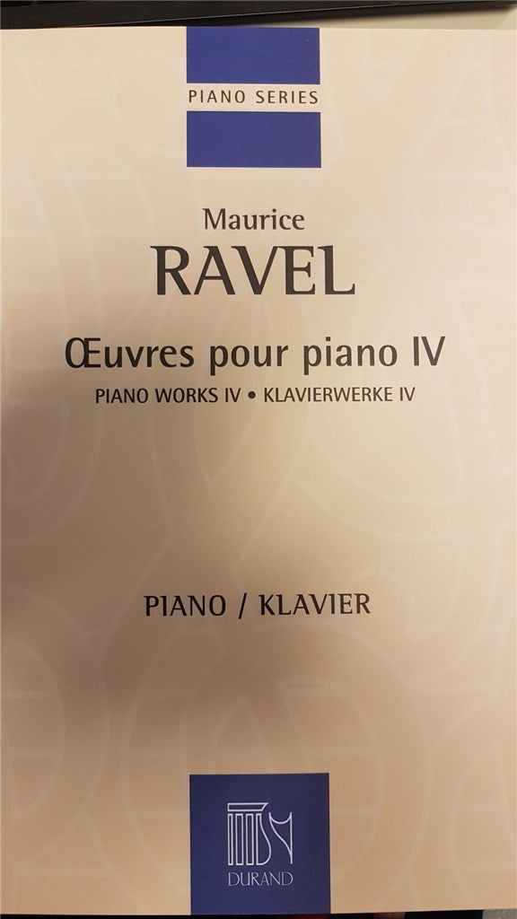 Oeuvres Pour Piano, Vol. IV