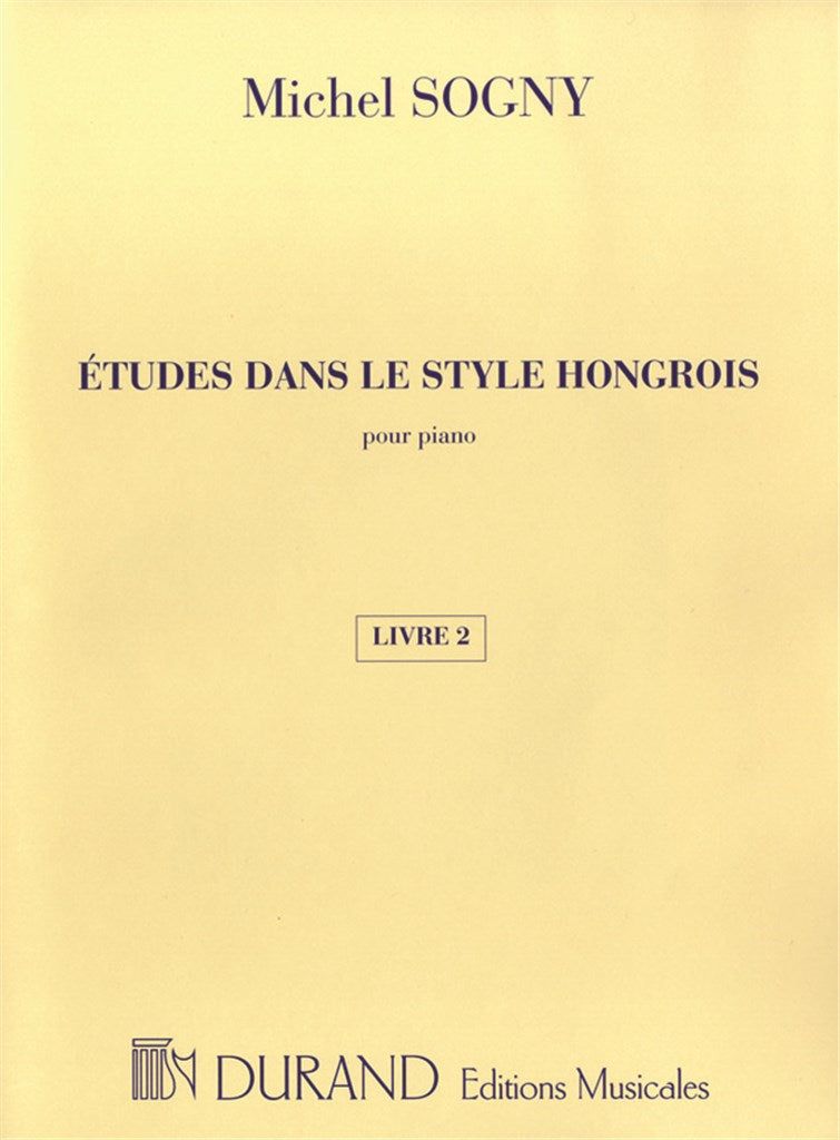 Etudes Dans Le Style Hongrois - Livre 2