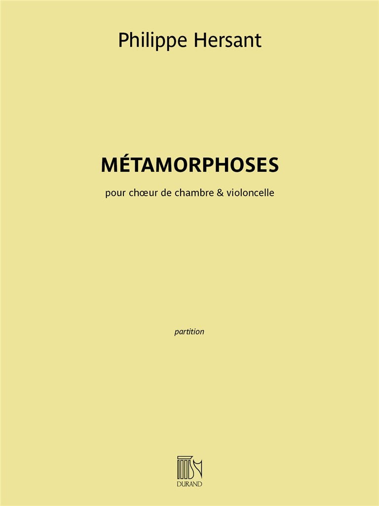 Métamorphoses (Score Only)