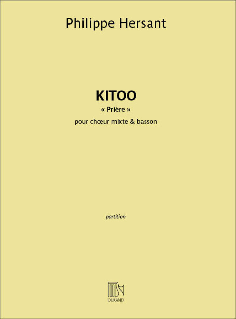 Kitoo (Choral Score)