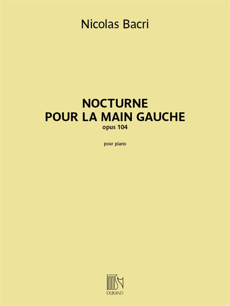 Nocturne pour la main gauche, opus 104