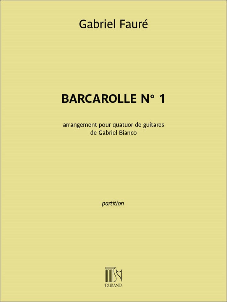 Barcarolle n°1 (Score Only)