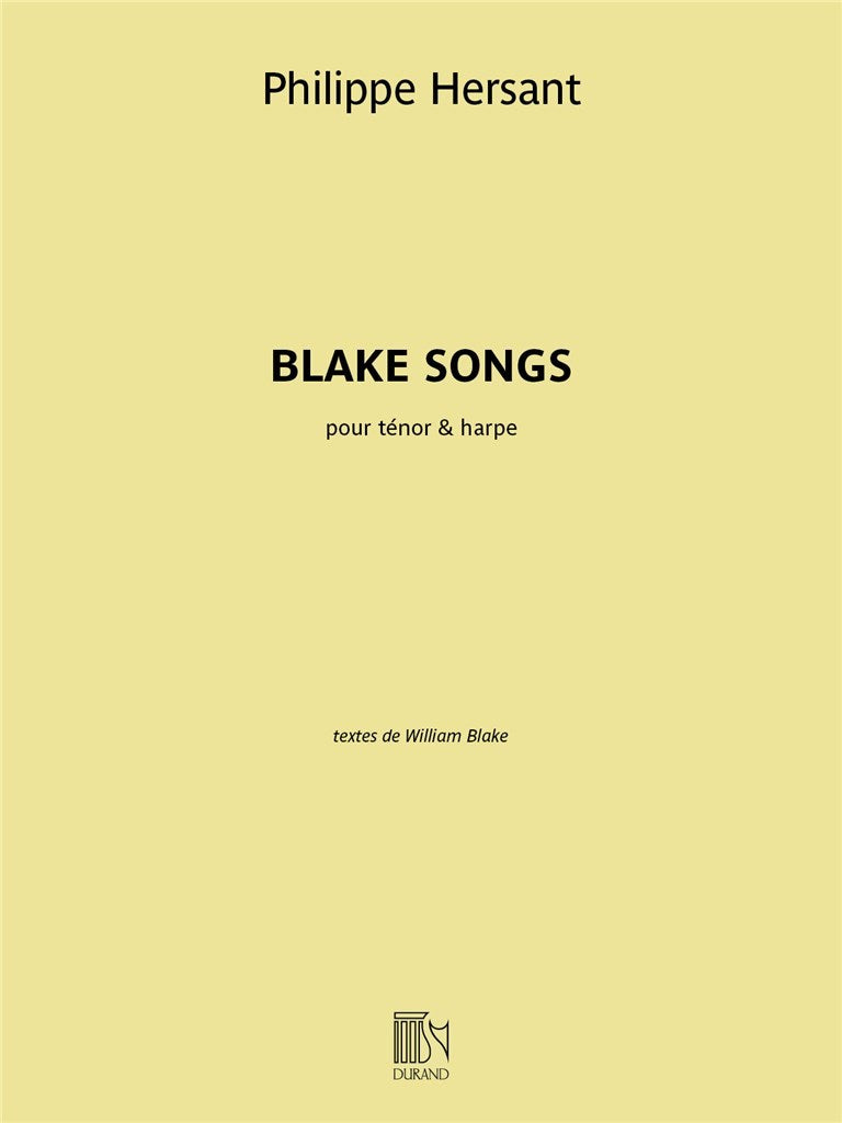 Blake Songs (Tenor and Harp)