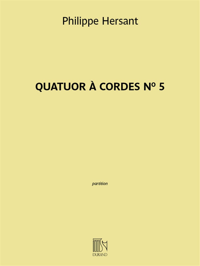 Quatuor à cordes No 5 (Score Only)