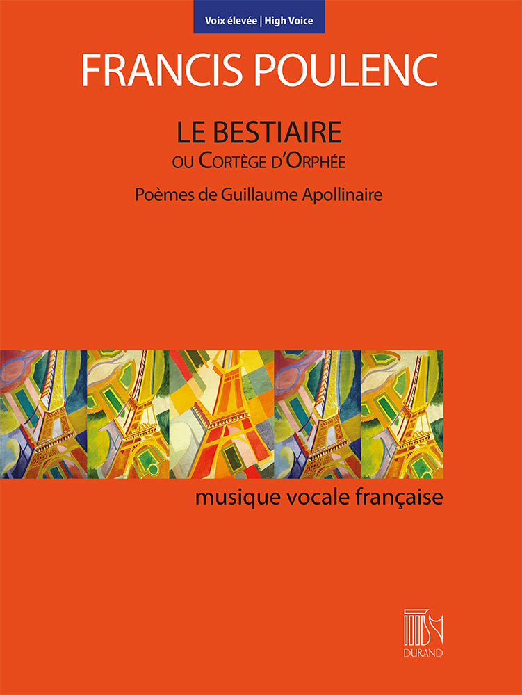 Le Bestiaire ou Cortège d'Orphée (High Voice and Piano)