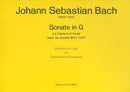 Sonata in G à 2 Claviers et Pedal BWV 1027