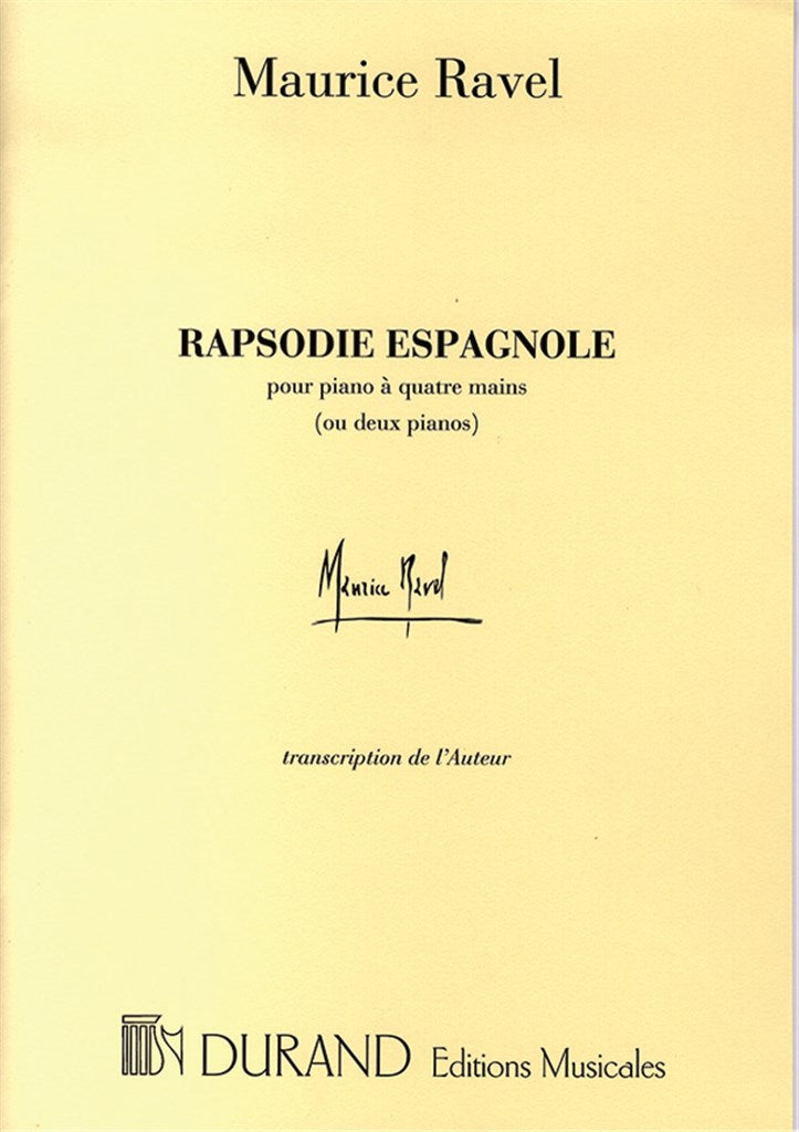 Rapsodie Espagnole (Piano, 4 Hands)