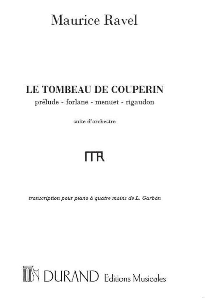 Tombeau de Couperin (Piano, 4 hands)