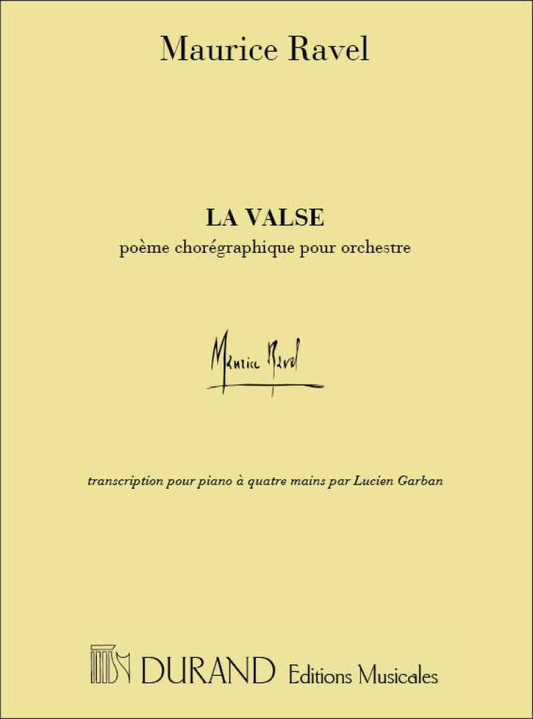 La Valse Poeme Choregraphique Pour Orchestre