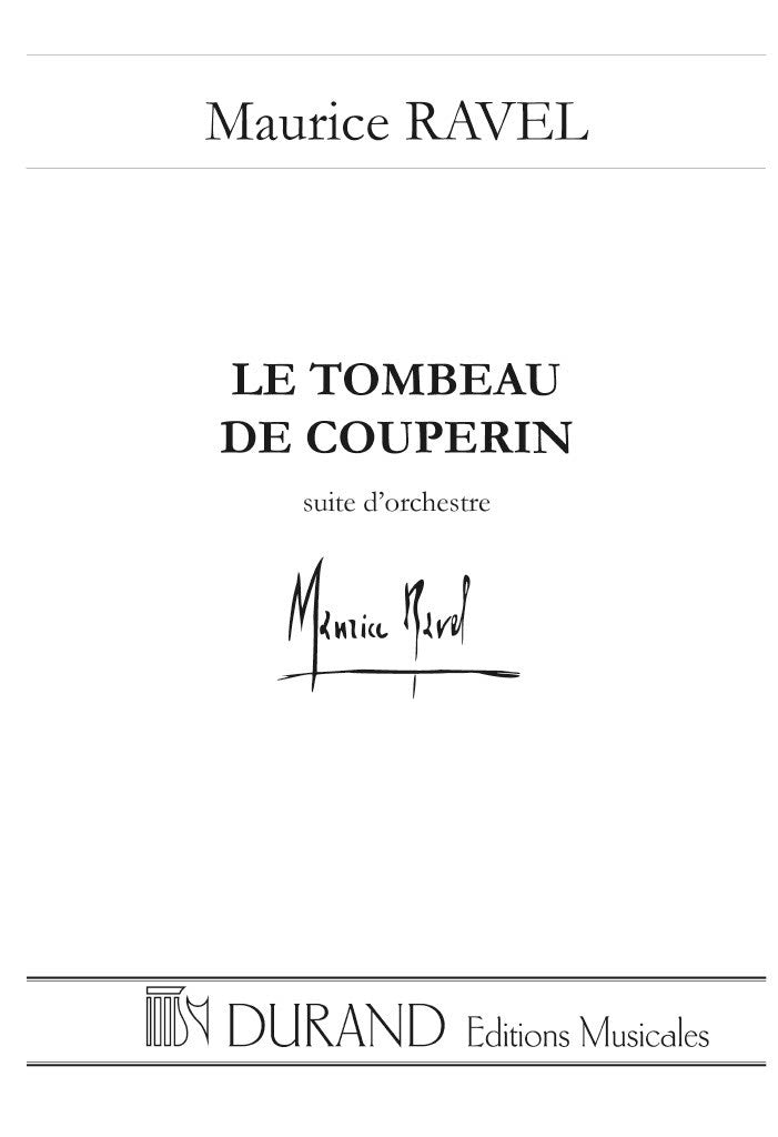 Le Tombeau de Couperin (Score Only)