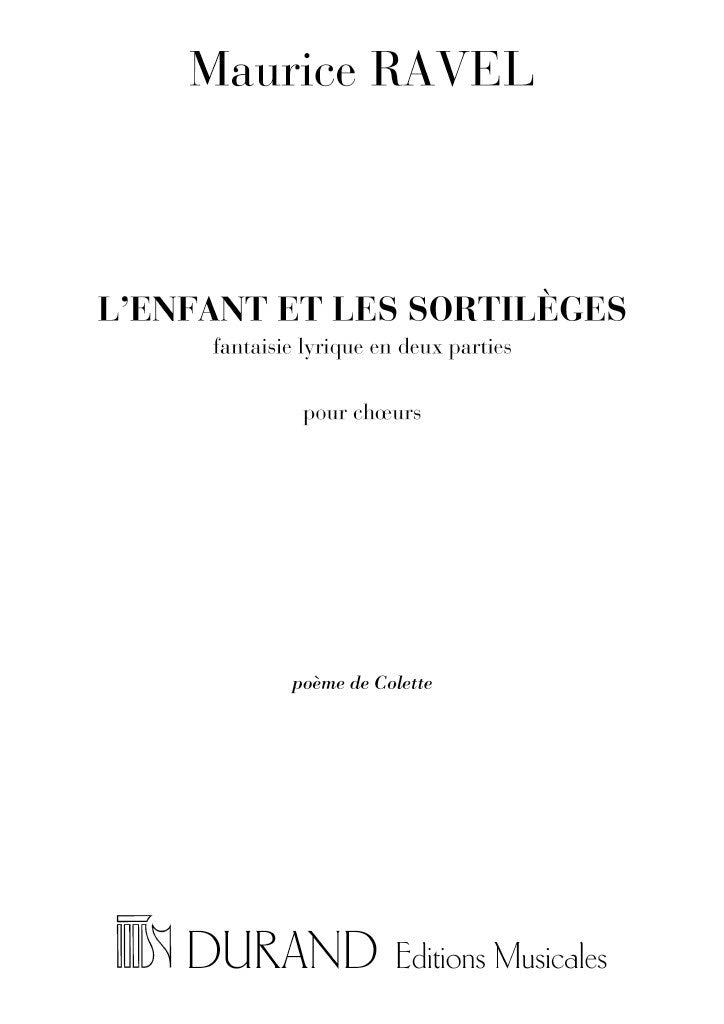 L'Enfant et Les Sortileges (Vocal Score)